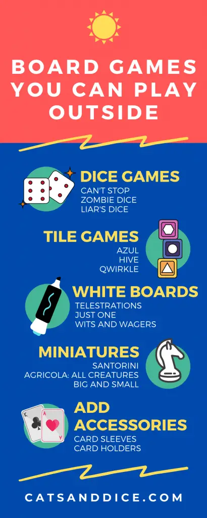 Best Board Games to Play Outside Infographic
